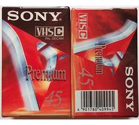 Sony VHS-C Premium Camcorder Tape - 45 min - Cinta de Audio/Video (1,27 cm)