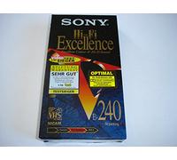 Sony VHS Tape 240 Min - Cinta de Audio/Video (1,27 cm)