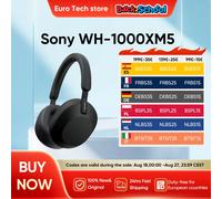 Sony WH-1000XM5 Auriculares inalámbricos con cancelación de ruido Batería de 30 horas Procesador integrado V1 Cuero de ajuste suave 4 micrófonos Negro Black
