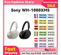 Sony WH-1000XM5 Auriculares inalámbricos con cancelación de ruido Batería de 30 horas Procesador integrado de cuero de ajuste suave V1 4 micrófonos Negro Silver