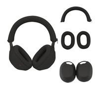 Sony WH-1000XM5 - Funda de silicona protectora, piel suave, color negro