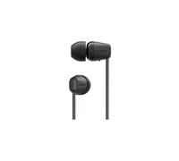 Sony WI-C100 Auriculares Inalámbricos - Hasta 25 Horas de Duración de la Batería, Micrófono Incorporado para Llamadas, Compatible con Asistentes de Voz, Conectividad Bluetooth Fiable, Negro
