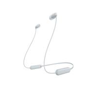Sony WI-C100 Auriculares Inalámbricos - Hasta 25 Horas de Duración de la Batería, Micrófono Incorporado para Llamadas, Compatible con Asistentes de Voz, Conectividad Bluetooth Fiable, Blanco