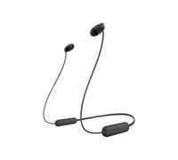 Sony WI-C100 Auriculares Inalámbricos - Hasta 25 Horas de Duración de la Batería, Micrófono Incorporado para Llamadas, Compatible con Asistentes de Voz, Conectividad Bluetooth Fiable, Negro