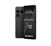 Sony Xperia 1 VIII - Pantalla OLED HDR FHD+ de 6,5" 19,5:9 120Hz, Triple cámara con Nuevo teleobjetivo, Xperia AI, Batería 2 días, Audio 3,5 mm, Dual SIM, Negro Grafito