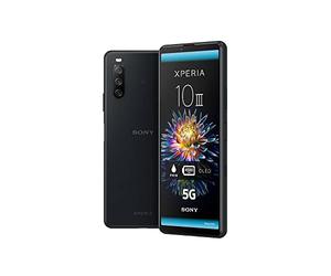 Sony Xperia 10 III - Pantalla OLED FHD + HDR 21: 9 Wide de 6.0 Pulgadas; Android 11; Sin SIM; 6 GB RAM y 128 GB de Almacenamiento; Clasificación IP65/68; Dual SIM híbrido; Negro