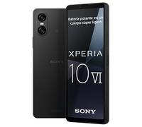 Sony Xperia 10 Vi, 6.1" 21:9 OLED, Tres distáncias focales ópticas, 3.5 mm Audio Jack, Android 14, SIM Libre, 8GB RAM, 128GB Almacenamiento, Protección IP65/68, Dual SIM híbrida, Negro