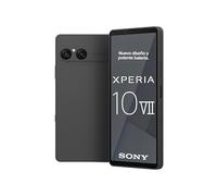 Sony Xperia 10 VII: OLED de 6,1" y 19,5:9 con 120 Hz, batería de 5000 mAh, Objetivo Ultra Gran Angular de 16 mm, Audio de 3,5 mm, Android 15, IP65/68, Doble SIM híbrida, Negro Carbón