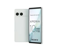 Sony Xperia 10 VIII | Smartphone Ligero con una Gran autonomía | Pantalla OLED de 6,1" a 120 Hz, cámara de 16/24/48 mm, conector de 3,5 mm, IA, doble SIM híbrida, Blanco Glacial