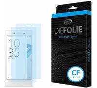 Sony Xperia X Compact: Casefit Screen Protector (2 Pack) DIEFOLIE - Made in Germany, Cristal Líquido Sellado con Tecnología SiO2 Antibacteriana, Antiburbujas, Antichoque y Resistente a los Arañazos, Auto-reparable