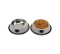 Sonyaer Stainless Steel Cat Bowls, Food And Water Cat Dishes Non Slip Stackable Pet Bowl for Cat, Kitten, Puppy, Small Dog (3 Pack - Grey & Green )