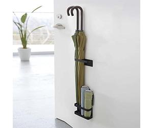 soobu Paragüero Magnético, Paragüero Magnético Decorativo Montado en la Pared para Pasillo (Negro)