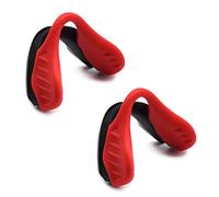 SOODASE 2 Pcs Rojo Almohadillas de goma de repuesto para la nariz para Oakley EVZero Gafas de sol