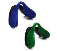 SOODASE Azul oscuro/Verde Kit de patas de goma de repuesto Almohadillas de nariz For Oakley EVZero Gafas de sol