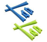 SOODASE Azul/Verde Claro Kit de Goma de Silicona Earsocks de Repuesto para Oakley Flak Jacket/Flak Jacket XLJ Gafas de Sol