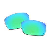 SOODASE Para Oakley Fives Squared Gafas de sol Verde Lentes de repuesto polarizadas