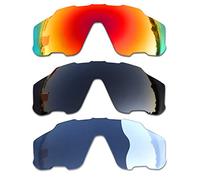 SOODASE Para Oakley Jawbreaker Gafas de sol Rojo/Negro/Fotocromismo Lentes de repuesto polarizadas