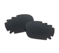 SOODASE Para Oakley Racing Jacket Vented Asian Fit Gafas de sol Negro Lentes de repuesto polarizadas