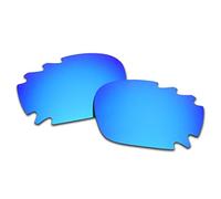 SOODASE Para Oakley Racing Jacket Vented Gafas de sol Azul Lentes de repuesto polarizadas