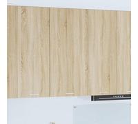 SooIarix Moderno armario de cocina montado en pared, roble sonoma y blanco, compuesto de madera, 50 x 31 x 100 cm, ample Storage for Utensils, Durable & Stylish Home Furniture