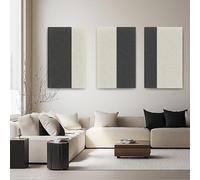 Soon Global Paquete de 3 paneles acústicos de tela cosida que absorben el sonido, 35.5 x 23.6 x 1.2 pulgadas, paneles de espuma a prueba de sonido para paredes, paneles de pared amortiguadores de