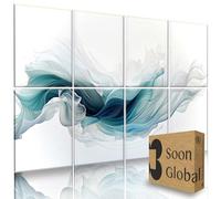 Soon Global Paquete de 8 paneles acústicos, paneles de pared insonorizados, paneles de 48 x 32 pulgadas, paneles de pared acústicos decorativos, tratamiento acústico para estudio de grabación, iluminación etérea