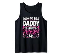 Soon to be a Daddy of a Beautiful Baby Girl Pregnancy Father Camiseta sin Mangas