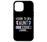 Soon to Be Aunt 2026 Loading Pregnancy Anuncio 2026 Carcasa para iPhone 12 Pro Max