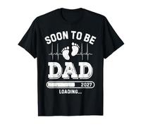 Soon to be Dad 2027 Loading Baby Announcement for New Daddy Camiseta gráfica económica