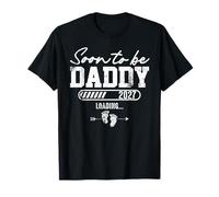 Soon To Be Daddy EST 2027 Divertido Anuncio de Embarazo Camiseta
