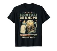 Soon to Be Grandpa Please Wait Anuncio Futuro Abuelo Camiseta