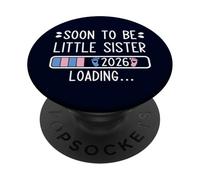 Soon to Be Little Sister 2026 Loading Pregnancy Announcement PopSockets PopGrip Adhesivo
