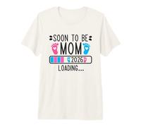 Soon to Be Mom 2026 Loading Pregnancy Announcement 2026 Camiseta Premium