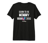 Soon to Be Mom 2026 Loading Promoted to Mommy First Time Mom Camiseta Premium
