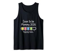 Soon to Be Mommy 2026 Loading Mom Anuncio de Embarazo Camiseta sin Mangas