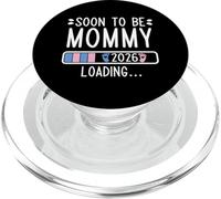 Soon to Be Mommy 2026 Loading Pregnancy Anuncio 2026 PopSockets PopGrip para MagSafe