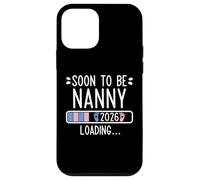 Soon to Be Nanny 2026 Loading Pregnancy Anuncio 2026 Carcasa para iPhone 12 Mini