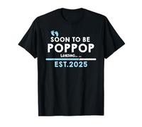 Soon To Be Pop Pop 2025 Cargando Divertido Baby Shower Embarazo Camiseta