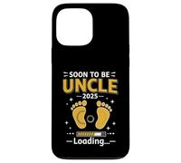 Soon to Be Uncle 2025 Loading Funny Pregnancy Reveal Design Carcasa para iPhone 13 Pro Max