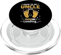 Soon to Be Uncle 2025 Loading Funny Pregnancy Reveal Design PopSockets PopGrip para MagSafe