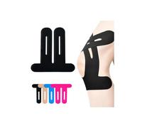 SOONGO Cinta de kinesiología para rodillas, soporte de rodilla de alta elasticidad, alivio del dolor de rodilla, sin látex, hipoalergénico, impermeable, transpirable, cinta deportiva de algodón