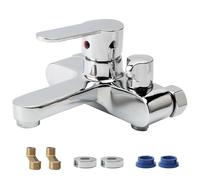 SOONHUA Grifo monomando manual de ducha monomando, grifo mezclador de agua fría y caliente, toma de ducha de 1,27 cm, para cualquier estilo de baño