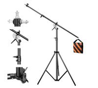 Soonpho 13.2ft/400cm Fotografía Soporte de luz,Soporte de Luz de Aluminio 6.2ft/190cm Boom Brazo y Saco de Arena,aleación de Aluminio Giratorio Soporte de luz para Softbox,reflectores,fotografía