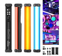 Soonpho 2 Pack RGB Foto Stick Light Tubo de Luz Palo LED Barra para Fotografía Video con 4000mAh de la Batería,CRI 97 +,2500K-8500K,Brillo Ajustable 21 Efectos para TikTok,Youtube