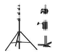 Soonpho 400cm Air Pro Soporte de luz Trípode de lámpara de Aire amortiguado Soporte de luz de Aluminio 4m de Altura máxima 15kg de Capacidad de Carga, Estable y cómodo Soporte de luz