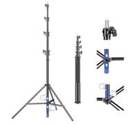 Soonpho 440cm Air Pro Trípode de Lámpara con Amortiguación de Aire Soporte de Luz Metal Aluminio 4.4m Altura máxima 15kg Capacidad de Carga, Estable y cómodo Soporte de Luz para Fotografía