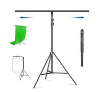 soonpho T Shape Background Stand Background Support Stand, 2,2x2,06m Photo Background Stand for Studio Photo Video Photography Portrait