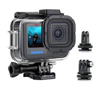 SOONSUN Funda Impermeable para GoPro Hero 13/12/11/10/9 Negra, 196 pies/60 m, Carcasa Protectora de Buceo subacuática con Accesorios de Tornillo de Soporte