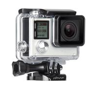 SOONSUN Funda Protectora estándar Impermeable para cámara GoPro Hero 3/3+/4, Color Negro y Plateado, 40 Metros (131 pies) para fotografía subacuática