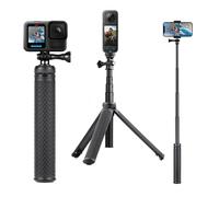 SOONSUN Palo Selfie Impermeable de Aluminio 3 en 1 para cámara GoPro Hero | Poste de extensión subacuático, monopié, agarre de mano y soporte de trípode para GoPro Hero 13 12 11 10 9, Max